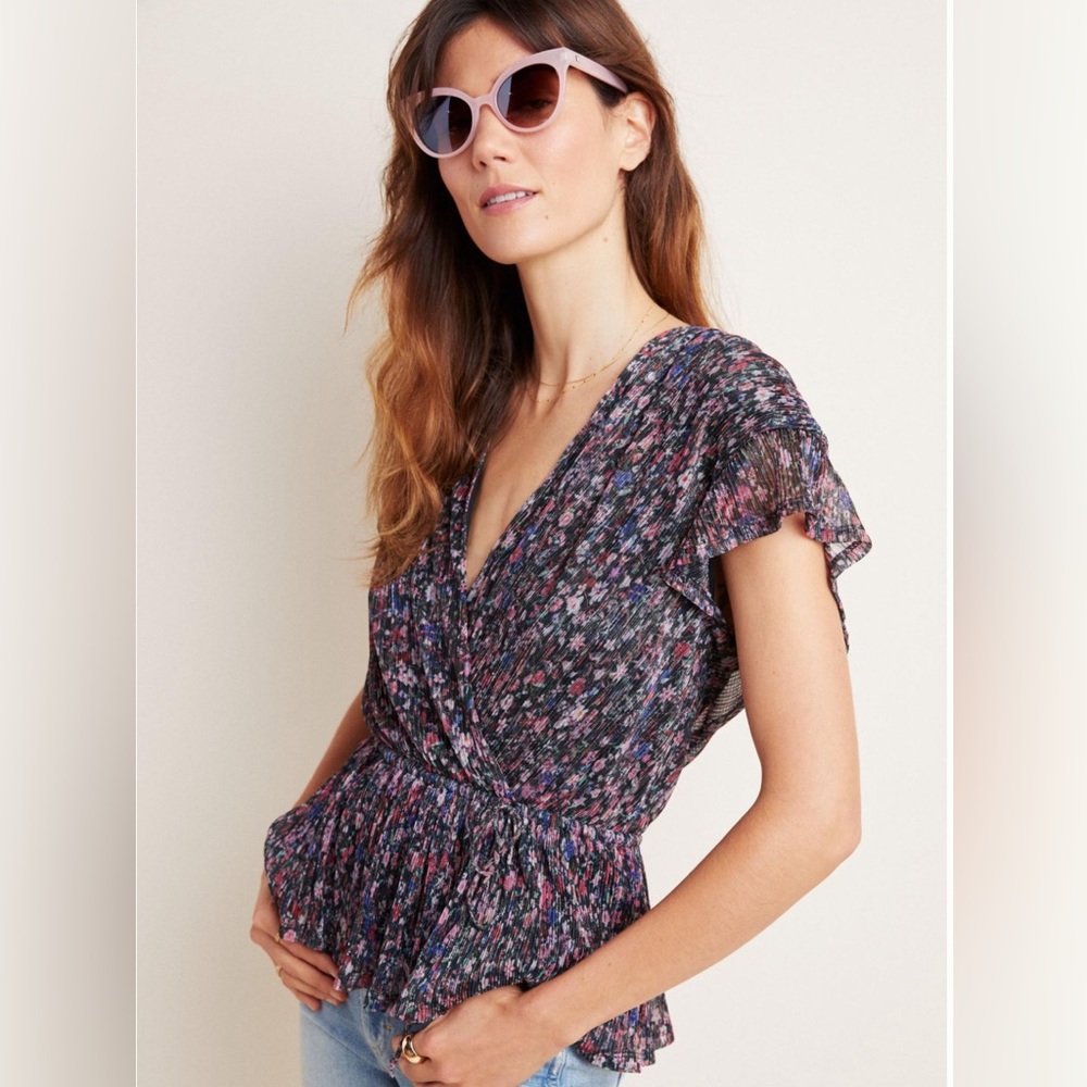 Spring-Perfect Anthropologie V-Neck Peplum